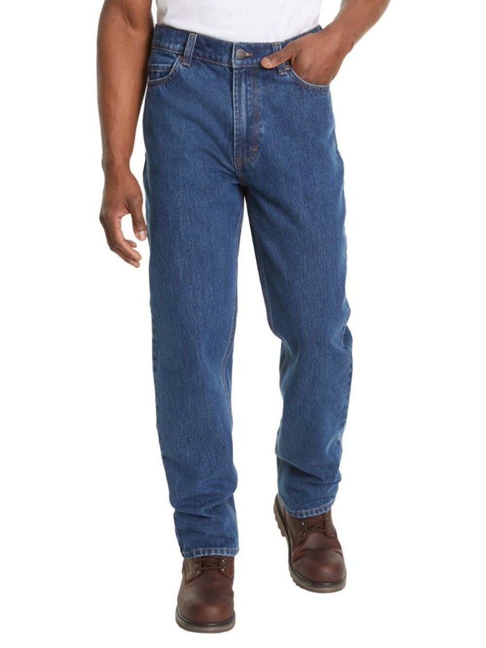 NEW Kirkland Signature 100% Cotton Rigid Denim Jeans 34 X 30 NWT Classic Relaxed